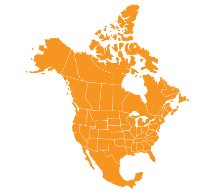 New-NA-map Map of North America